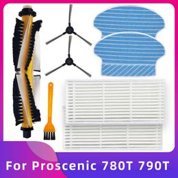 For Proscenic 780T 790T Robot Vacuum Brush Filter Mop Cloth Rag Replacement For Cleaner Part Kits Main Side Brush Hepa Filter