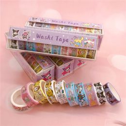 Wholesale 2016 Cartoon Adhesive Tapes Children's Cute Girl Sticker Decoration Material DIY Large Collection Handnet and Paper Tape 10 Roll Package