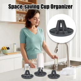 Kitchen Storage Desktop Cup Organizer Silicone Drying Rack For Water Bottles Stable Base Drainer Multi-functional Bottle Dryer Faster
