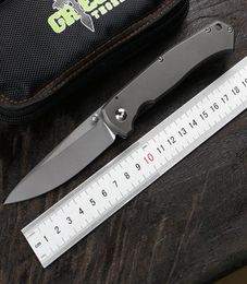 Green stickleback folding knife D2 blade TC4 titanium alloy handle camping outdoor portable fruit knife practical EDC tool9338813
