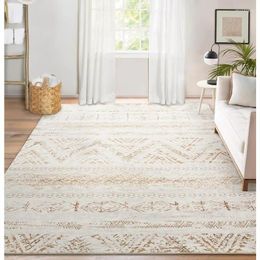 Carpets Area Rug Living Room Carpet: 8x10 Large Moroccan Soft Fluffy Geometric Washable Bedroom Rugs Dining Home Office Nursery