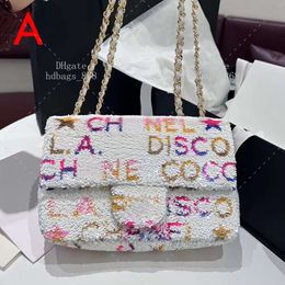 Crossbody bags Mini Classic Handbag Designer Shoulder bag Luxury Chain bag Fashion Flap bag 10A Mirror 1:1 quality Evening bag Sequins bag With Gift box set WC582