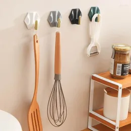 Hooks Key Light Luxury Geometric Hook Home Kitchen Small Sticky Bag Door Without Punching Multi-Purpose