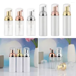 Storage Bottles 1pcs 30/50/80ml Plastic Foam Pump Bottle Empty Face Eyelashes Cosmetic Cleaner Soap Dispenser Rose Gold