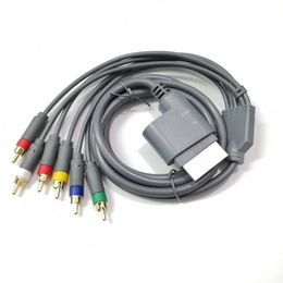 1pc Component HDTV Video and Stereo AV Cable for XBOX 360(Gray) All AV Plug To Component Y/Pr/Pb, L-channel, R-channel (Male)