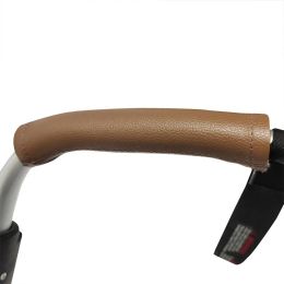 New Stroller Accessories Cover Armrest Case Protective Stroller Handle Covers PU Leather Baby Carriage Covers