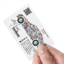 Envelopes Pvc Business Card Printing Waterproof Transparent Visit Cards