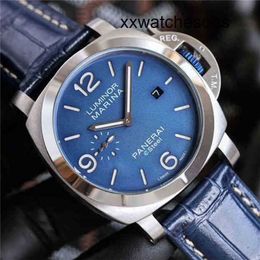 Top Clone Men Sports Watch Panerais Luminor Automatic Movement Wristwatch Pernahai Panai Arc Coated Glass Full Machinery 3a2c Watch