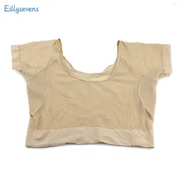 Camisoles & Tanks Underarm Sweat Pad Vest Absorbent Deodorant Women T-Shirt Shape Pads Reusable Washable Transparent Mesh Ultrathin