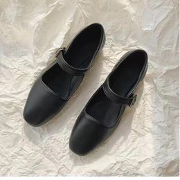 Casual Shoes 2024 Spring Autumn Designer Women Flats Fashion Ladies Buckle Loafer Female Elegant