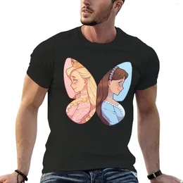 Men's Tank Tops Butterfly Princess And The Pauper T-Shirt Graphics T Shirt Oversized Summer Top Heavyweight Shirts For Men