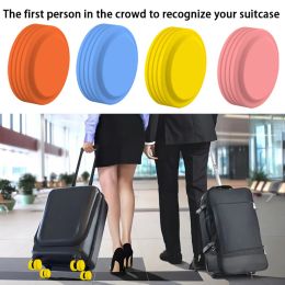 8/4PCS Luggage Wheels Protector Silicone Wheels Caster Shoes Reduce noise Suitcase Wheel Cover Luggage Trolley Box Casters Cover