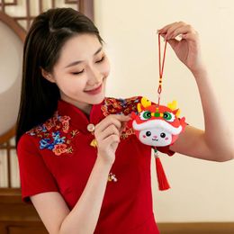 Decorative Figurines Year Of The Dragon Pendant Gift Decorations For Home Stuffed Toy Homedecor Kawaii Animals Plush Light House