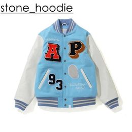 Bapestar Hoodie Men's Jackets Varsity Jacket Mens Designer Jackets Fashion Women Baseball Jacket Letter Embroidery Coat Streetwear Luxury Bapestar Jacket 3295