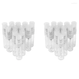 Storage Bottles AD-50Pcs Mini 5Ml Glass Refillable Travel Perfume Empty Bottle Atomizer Pump Spray