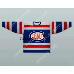 Gdsir Custom COBALT SIER KINGS NHA HOCKEY JERSEY NEW Top Ed S-M-L-XL-XXL-3XL-4XL-5XL-6XL