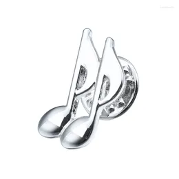 Brooches HAWSON Interesting Music Brooch Pin For Men Fashion Double Musical Symbol Lapel Locking Back Gifts Lover