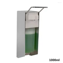 Liquid Soap Dispenser Press Wall Mount Shower Gel Shampoo Bottle L9BE