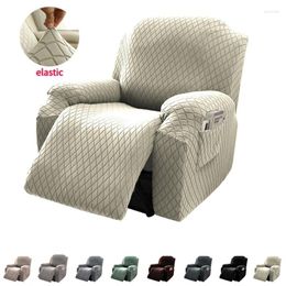 Chair Covers Plaid Jacquard Recliner Cover Stretch Single Armchair Sofa Slipcovers Relax Lazy Boy 4Pc Split