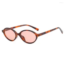 Decorative Flowers SFIT Vintage Brand Oval Sunglasses Women 2024 Fashion Sun Glasses For Female Sexy Ladies Small Frame Round Eyewear