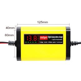 12V 2A Lead Acid Battery Charger Lcd Display 110V 220V For 5AH 7AH 12AH 20AH Motorcycle Scooter Bike Toy Car Charge EU US