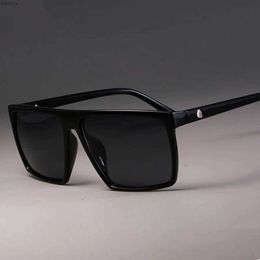 Sunglasses 2023 New Fashion High Quality Square Frame Large Frame Retro Skull Colored Movie Mens and Womens SunglassesL240403