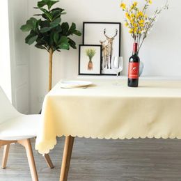 Table Cloth 40007 Household Waterproof And Oil Proof Grid Tablecloth Wash Free PVC Rectangular Dining Mat Square Coffee