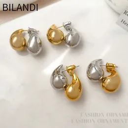 Stud Earrings Bilandi Modern Jewellery Elegant Temperament Metal Teardrop For Women Fashion Accessories 2024 Trend Selling