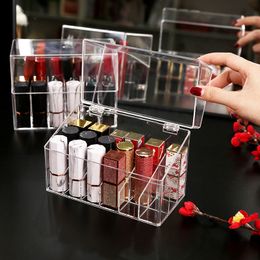 Tattoo Ink Display Stand Holder Empty Rack Acrylic Clear Cosmetic Tattoo Supplies Lipsticks Manicure Tool Organizer Storage