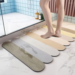 Bath Mats Diatom Super Water Absorption Non-slip Mat Carpet Foot Shower Room Doormat Washable Rug Toilet Floor