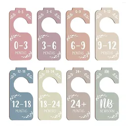Hangers 8x Baby Closet Dividers Beautiful Born Supplies Clothes Size Divider For Home Decoration Pography Props Parents Babies