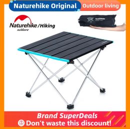 Furnishings Naturehike Lightweight Camping Table Aluminium Alloy Folding Table Durable Portable Camping Picnic Outdoor Fishing Desk 0.9kg New