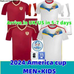 2025 Venezuela Soccer Jerseys Kids Kit 24/25 National Team Football Shirt Men Home Red Away White Camisetas Copa America CORDOVA SOTELDO RINCON BELLO SOSA