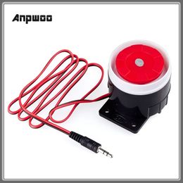 New product Anpwoo AL001 Mini Wired Siren Horn For Wireless Home Alarm Security System 120 dB loudly siren Sound Alarm for safe