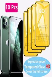 9D Full Protection Glass Screen Protector For iphone 13 12 11 Pro Max X XS MAX XR 7 8 6 6S Plus SE9111956