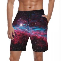 Men's Shorts Board Galaxy Nebula Stars Leggings Casual Beach Trunks Quick Dry Running High Quality Plus Size