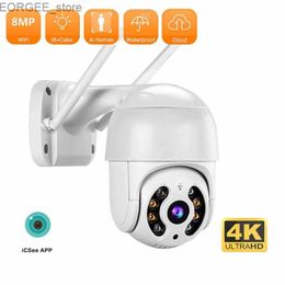 Other CCTV Cameras 4K 8MP Wifi Security Camera Outdoor Waterproof PTZ Ai Auto Tracking Audio CCTV Surveillance Camera 1080P IP Cameras 4K iCsee Y240403