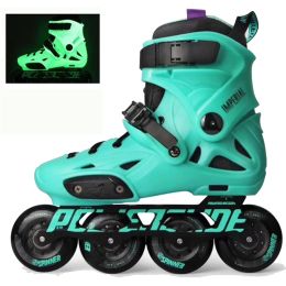 Shoes Original Powerslide Imperial Florescent Light Professional Slalom Inline Skates Roller Free Skating Shoes Sliding Patines