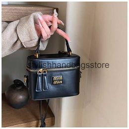 Shoulder Bags This years popular bag bucket womens 2023 new trendy and high-end handbag autumn winter fashionable one shoulder crossbody H240403