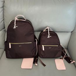 Backpack Backpacks Waterproof Nylon Unisex Large Capacity Zip Luxury Shoulder Bag With Small Wallet