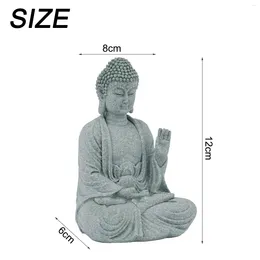 Decorative Figurines High Quality Indoor Outdoor Sitting Buddha Resin Garden Ornament Stone Zen Effect For Home