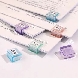 5/10pcs Staples Paperclips Kawaii Transparent Paper Clips Documents Notebook Bookmarks File Index Page Holder Clamp Binder Clips