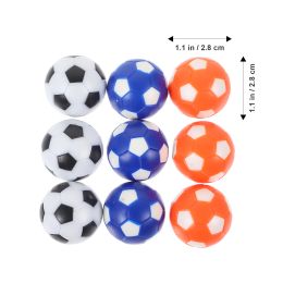 6/9Pcs Children's Mini Table Football Machine Accessories 28mm Colour Model Foosball Game Supplies Soccer Balls Footballs Desk