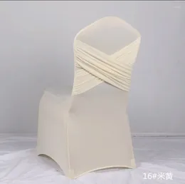 Chair Covers Two Cross Wedding Spandex Stretch Slipcover For Restaurant Banquet El Dining Party Universal Cover