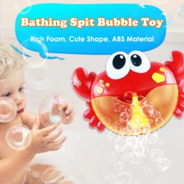 Bubble Crabs Music Baby Bath Toys Kids Pool Swimming Bathtub Soap Machine Automatic Bubble Funny Crabs Frog Bath Music Bubble