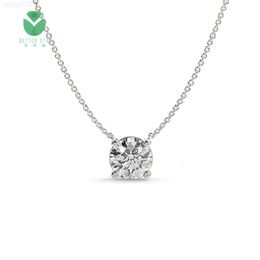 Diamond Necklace Heart Shape 18k White Gold Diamond Necklace Diamond Chain Necklace