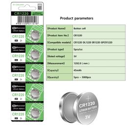 New 2-50Pcs High Capacity CR1220 Batteries - 3V Lithium Coin Cell 1220 Battery for watches healthcare devices Calculator etc