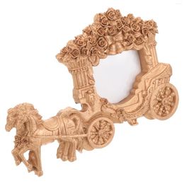 Frames Decor Carriage Po Frame Ornaments Wedding Picture For Small Vintage Decorate Desk European Style Resin