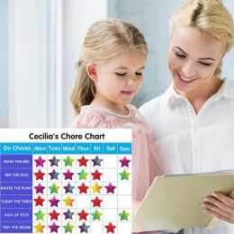 3-45sheets Holographic Rainbow Small Star Dots Heart Stickers Kids Reward Behaviour Chart Student Planner School Teacher Supplies