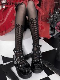 Dress Shoes Sweet Cute Lolita Women's Round Toe High Heels Fashion Punk Thick Bottom Girl Y2K Rivet Chain Metal Decorative